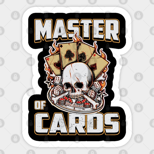 Cards Card Playing Day Poker Gambling Gift Sticker by T-Shirt.CONCEPTS